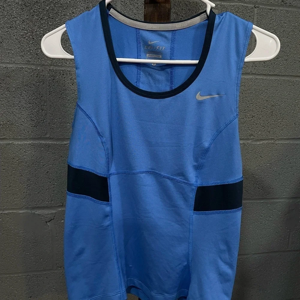 Nike Blue and Black Sports Tank